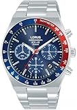 LORUS Herren Uhr Chronograph Quarz Edelstahlgehäuse RZ521AX9