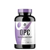 Kräuterland OPC Traubenkernextrakt hochdosiert - 240 Kapseln je 500mg - 950mg Traubenkern OPC pro Tagesdosis - vegan, aus französischen Weintrauben - in Premium Qualität