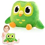 QESSUVNC Green Owl Plush Toy Niedliche TierplüSchpuppe, Weiches PlüSchkissen, Umarmungskissen, Weiche Eule Green Owl Plush Toy, 20 cm GrüNes Owl Toy, Gifts Cute Animal Plush Doll, Soft Plush Pillow