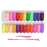 Modelliermasse, ultra-leicht, für Bastelarbeiten, Kinder, nicht klebend, lebendige Farben, kreatives Basteln für Zuhause, Schule, Klassenzimmer, Mädchen und Erwachsene