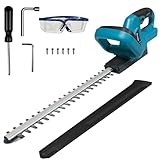 HENYEER Akku-Heckenschere Kompatibel mit Makita 18V Batterien, 52 cm Schnittlänge, 20 mm Zahnabstand, diamantgeschliffenem Stahl, Metallgetriebe, Ergonomischer Griff, ohne Akku und Ladegerät