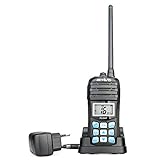 Retevis RT55 Marine IP67 Walkie Talkie, 88 Kanäle Tragbares Wasserdichtes Radio mit Vibration, Schwimmer, Langstrecken-Walkie Talkie mit Internationalem Marinekanal (Schwarz, 1 Stück)