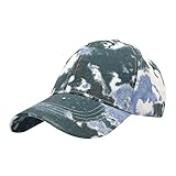 Tie Dye Baseball Cap Herren- und Cap Frühling und Outdoor Casual Sun Hat Cap Mit Ventilator (AG, One Size)