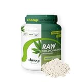 Chemp RAW 100% REINES BIO HANFPROTEIN 1020g | 4-Fach Schälung mit 70% Proteingehalt | weisses Pulver | Premiumqualität | DE-ÖKO-070