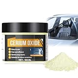 Cerium Oxide, Ceriumoxid Polierpulver, Glaspolierpulver für Optisches Polieren, Glaspolitur Gegen Kratzer im Glas, Glaspolitur Entfernt Mattierungen Kratzer von Autoscheiben Scheinwerfern Spiegeln