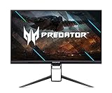 Acer Predator XB323QKNV Gaming Monitor 31,5 Zoll (80 cm Bildschirm) 4K (UHD),144Hz, 1ms (G2G), 2xHDMI 2.1, DP 1.4, höhenverstellbar, G-sync Compatible, DP AdaptiveSync, HDMI VRR, Schwarz