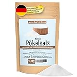Pökelsalz, 900g Nitritpökelsalz, NPS Salz zur Herstellung von Fleisch- und Wurstwaren, feines Pökelsalz mit einem Natriumnitrit Anteil zwischen 0,4 – 0,5%
