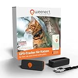 Weenect XS für Katzen - NEU Mini GPS-Tracker für Katzen | GPS-Tracking in Echtzeit | Ohne Distanzlimit | Kleinstes Modell auf dem Markt | Halsband inkludiert | Abonnement