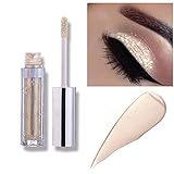 Allbesta Langlebig Glänzend Glitter Shimmer Flüssiger Lidschatten Stift Wasserfest Metallic Pigmente Make-up