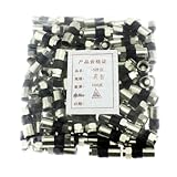 JNJOOD 100 Teile/Beutel Vollständig Aus Kupfer Wasserdicht 75-5 RG6 Extrudiert F- TV British TV 24 Abgeschirmte Universalstecker Einfach zu bedienen B