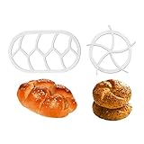 Brötchenstempel Set,2 PCS Brötchen Ausstecher Kunststoff Brotdrücker Werkzeuge DIY Teig Keks Presse Backen Semmelstempel für DIY Teig Keks Presse Brot Backen Zubehör