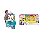 Play-Doh Kitchen Creations Großer Eiswagen, Spielset mit 27 Accessoires & 5417EU9 A5417EU8 Glitzerknete für fantasievolles und kreatives Spielen, Multicolor