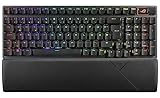 ASUS ROG Strix Scope II 96 Wireless mechanische Gaming Tastatur (ROG NX-Switches, Handballenablage, 4 GHz, Bluetooth, kabelgebunden, ROG Omni-Empfänger, Aura Sync RGB-Beleuchtung, DE QWERTZ-Layout)