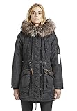 khujo Damen Winterparka Lorene schwarz S