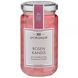 L.W.C. Michelsen - Rosen- Kandis (250g) | Weißer Kandis eingelegt in Rosen-Sirup | frische & fruchtige Note | für Tee-Liebhaber | Geschenkidee für Sie und Ihn