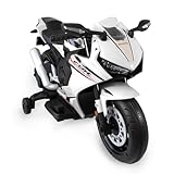 LEMODO Kinder Motorrad | Kinder Elektro-Motorrad mit Licht und Sound | Kindermotorrad mit abnehmbaren Stützrädern | Elektro Motorrad mit Vorwärts- und Rückwärtsgang | Elektromotorrad für Kinder