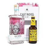 Premium Gin Tonic Set - East Indies Archipelago Dry Gin 0,7l & Aqua Monaco Tonic Water 0,23l - Gin Geschenk für Kenner