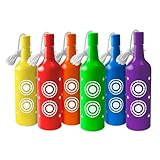Zielscheibe Bogenschießen Plastikflasche Nerf Zielscheibe mit 6 Farben, Hängen Schießscheiben für Airsoft Gewehr, Softair Pistole, Luftgewehr Ziele, Zwille, Schleuder, Schießstand Zielscheiben