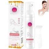 Haarentfernungs Schaumspray 100 ml, Bienenwachs Haarentfernungs Mousse, Beruhigender Enthaarungssprayschaum, Enthaarungsspray für Frauen und Männer, für Arme, Achseln, Beine und Bikinizone