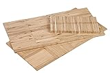 EICHE Bastelklötzchen 160 Stück zum Basteln original vom Klötzchenmann 8 x 22 x 160 mm Holzbausteine Bastelholz ideal für alle DIY Projekte