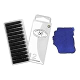 Thornton's Luxury Goods Kurze Standard International Füllfederhalter-Tintenpatronen, 12 Stück (Schwarz / Blau)