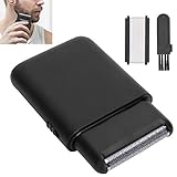 Akozon Elektrorasierer, Akku-Rasierer Rasierer Herren Elektrischer Folienrasierer Kabelloser Mini-Reisetrimmer Elektrischer Rasierer mit USB-Ladefunktion für Männer, Folienrasierer, Bartschneider