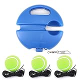 Gearific Tennis Trainer Tennis Trainingsgerät Tool Selbstübender Tennisball mit Seil Selbststudium Tennis Rebound Spieler mit Trainer Baseboard mit 3 Trainingsbällen