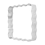 SiaBiced Tortenring Quadratische Mousseform Und Dessertring EIN Robuster Gebäckring Und Eine Käsekuchenform mit Perforation für Perfekte Backergebnisse für Sc, 10.5 cm X 2 cm
