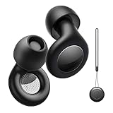Ohrstöpsel zum Schlafen – 4 Größen, wiederverwendbar, weiches Silikon, Geräuschreduzierung bis zu 45 dB, Ultra Komfort für Schlaf, Reisen, Arbeit, Konzerte (Schwarz, Einheitsgröße)