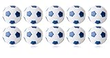 Robertson Kickerball Winspeed 35 mm 10er Set weiß-blau, farbecht, Abriebfest und langlebig, für Tischfußball und Tischkicker