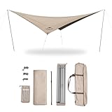 Naturehike Camping Markise Vorzelt Wasserdicht für 8-10 Person Tarpaulin Tarp Regenfest Anti-UV Vordach Markise Pavillon für Outdoor Strand Garten Picknick