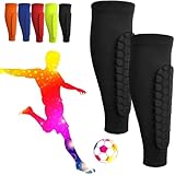 Laimer - Schoner Paket, laimer schienbeinschoner Erwachsene, Kollisionssichere Fußball-Schoner Paket mit Wabenstruktur für Kinder, Atmungsaktiv & rutschfest (Schwarz,XL)