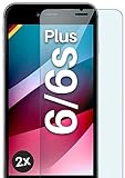 moex ShockProtect Panzer Schutz Glas für iPhone 6s Plus / 6 Plus Schutzfolie 9H Härte, Panzerfolie kratzfest und bruchsicher, HD Displayschutzfolie Ultra-Klar, Schutzglas Folie, 2x Stück