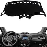 WSDZIOSG Passend für Jeep Renegade 2015–2018, Auto-Armaturenbrett-Abdeckung, rutschfester Teppich-Sonnenschutz, Armaturenbrett-Matte, Autozubehör