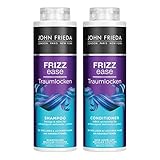 John Frieda Traumlocken Shampoo/Conditioner Vorteils-Set - Inhalt: 1x Shampoo 500ml & 1x Conditioner 500 ml - Nachfüllbar - Frizz Ease Serie - Für lockiges & welliges Haar