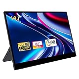 Giwnhvx Tragbarer Monitor 14,1 Zoll 1080P Full HD Laptop Externer zweiter Bildschirm Gaming IPS Computer Display Bildschirm Extender