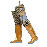 HIFRQVVC Outdoor Angeln Wading Hose, Outdoor-Hüftstiefel, rutschfestes PVC for Herren, for Angeln im Sumpfgebiet und Sandabbau(10 UK)