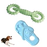 WASYPLSFOI Hundespielzeug Kauwurzel Kauknochen Zerrspielzeug Hundeball Spielzeug Kauspielzeug Unzerstörbar Hund Welpen Dog Spiel Toy Set für Hunde Geburtstag, Schuh & Zuglasche