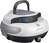 POOLPURE Poolsauger, 5000 mAh Akku, Double Motor, LED Indicators, self-Parking Function, IPX8 Waterproof, kabelloser Poolroboter für 90 m² versenkte Flache Pools