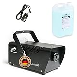 ETEC Professional FOG 400 Nebelmaschine inkl. 5 Liter Professional Nebelfluid - Smoke Fogger Fog-Machine Party Show Disco Club DJ Fernbedienung Set Sparangebot 400 Watt