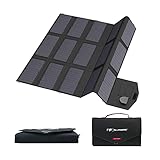ALLPOWERS 100W Faltbares Solarpanel Tragbares Solarpanel Monokristalline Solarmodul Solarladegerät mit 18V DC Ausgang für Tragbarer Powerstation, Camping Laptops RV Batterie, Generatoren, Smartphone