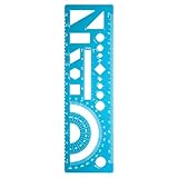 HARFINGTON Multifunktionales geometrisches Lineal, 15 cm, metrisch und SAE, Aluminium, gerade Kante, Winkelmesser, Mathematik, Messlineal, geometrische Zeichnungen, Vorlagen zum Zeichnen, Zeichnen