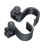 Mivardi Rutenablage für Sitzkiebe Ø25mm - Schwarz, Metall, Fischerrutenhalter, Hängeregal, Pulverbeschichtet, Bodenmontage, Outdoor, Rustikal, für Fischerei und Wohnzimmer