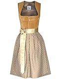 Alpenmärchen Midi Dirndl aus Exklusiver Kollektion inkl. Schürze Gr.46 - ALM1020