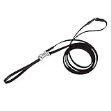 Kavalkade Schlaufzügel, mit schmalen (16 mm) Gurtband, Haken und Aufschiebeteil, schwarz, 234010000200