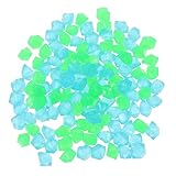 Milisten 300 Stück Nachtleuchtende Aquariensteine Resin Dekorative für Fischbecken Sicher für Fische und Garnelen für Aquascaping und