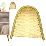 Geflochtene Kehrschaufel - Handgefertigter Korb-Handfeger | Kreative Raumdeko für Wohnzimmer, Schlafzimmer und Haushaltsbereich