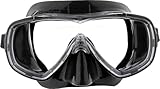 Cressi Onda Mask - Onda Schnorchelmaske, Schwarz/Schwarz,, Einheitsgröße, Erwachsene Unisex