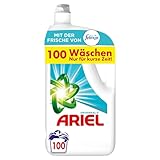 Ariel Flüssigwaschmittel Waschmittel, 100 Waschladungen Universal+ Mit Der Frische Von Febreze, Ausgezeichnete Fleckenentfernung Selbst Bei Kaltwäsche