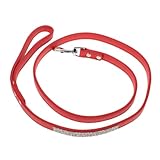 Yardwe Hundeleine Hundezug Für Hunde Funkeln Trainingsleine Für Welpen Zucht Schild Haustierprodukte Geschirr Hundespaziergang Führt Name Für Das Training Spaziergang Mit Dem Hund Rot